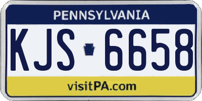 PA license plate KJS6658