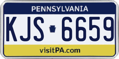 PA license plate KJS6659