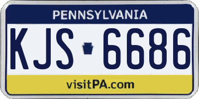 PA license plate KJS6686