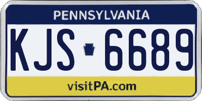 PA license plate KJS6689