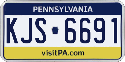 PA license plate KJS6691