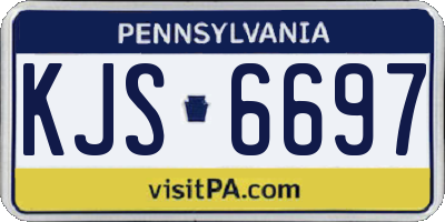 PA license plate KJS6697