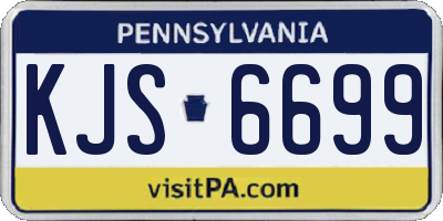 PA license plate KJS6699