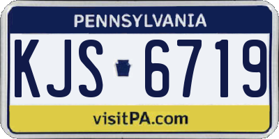 PA license plate KJS6719