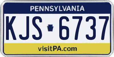 PA license plate KJS6737