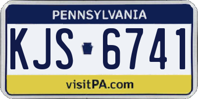 PA license plate KJS6741