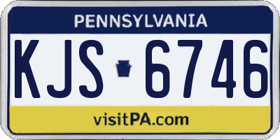 PA license plate KJS6746
