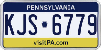 PA license plate KJS6779