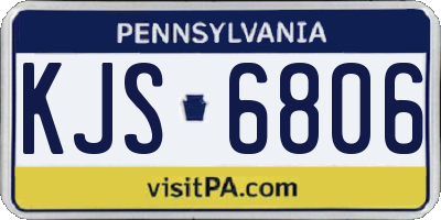 PA license plate KJS6806