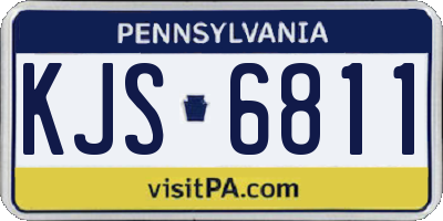 PA license plate KJS6811