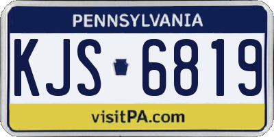 PA license plate KJS6819