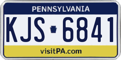 PA license plate KJS6841