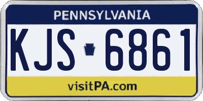PA license plate KJS6861