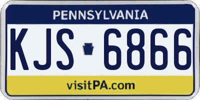 PA license plate KJS6866