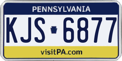 PA license plate KJS6877