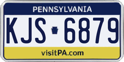 PA license plate KJS6879