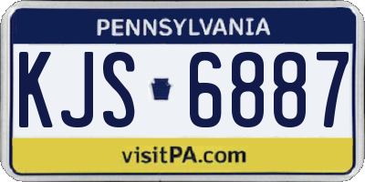 PA license plate KJS6887