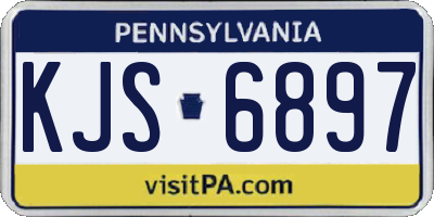 PA license plate KJS6897