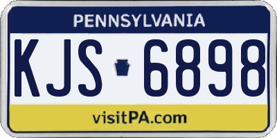 PA license plate KJS6898