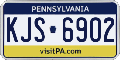 PA license plate KJS6902