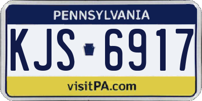PA license plate KJS6917