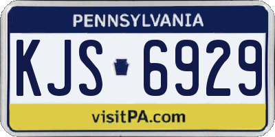 PA license plate KJS6929