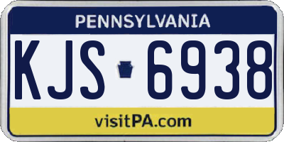 PA license plate KJS6938