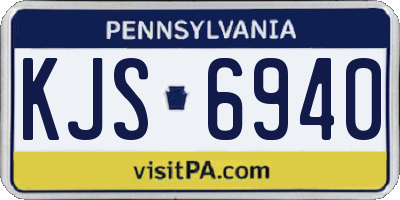 PA license plate KJS6940