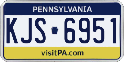 PA license plate KJS6951