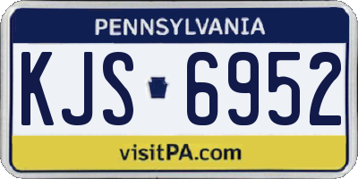 PA license plate KJS6952