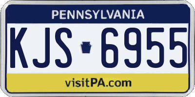 PA license plate KJS6955