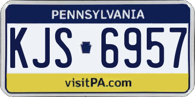 PA license plate KJS6957