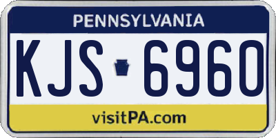 PA license plate KJS6960