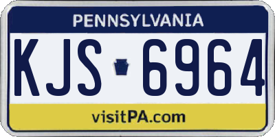 PA license plate KJS6964