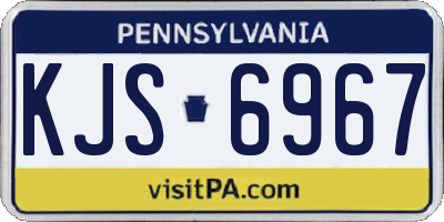 PA license plate KJS6967