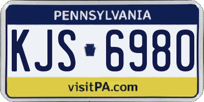 PA license plate KJS6980