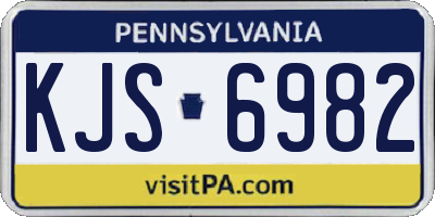 PA license plate KJS6982