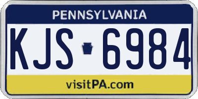 PA license plate KJS6984