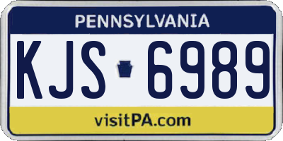 PA license plate KJS6989