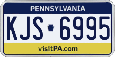 PA license plate KJS6995