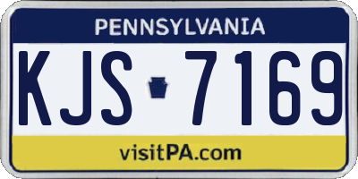 PA license plate KJS7169