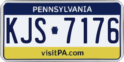 PA license plate KJS7176