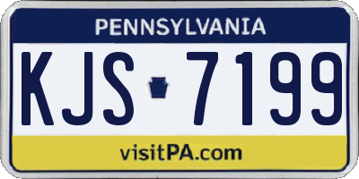 PA license plate KJS7199
