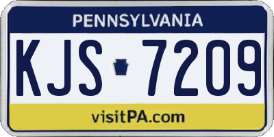 PA license plate KJS7209