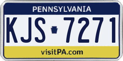 PA license plate KJS7271
