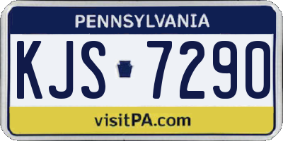 PA license plate KJS7290