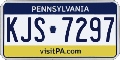 PA license plate KJS7297