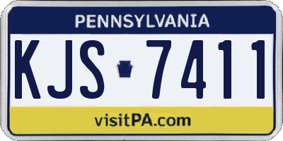 PA license plate KJS7411