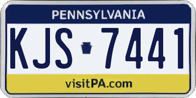 PA license plate KJS7441