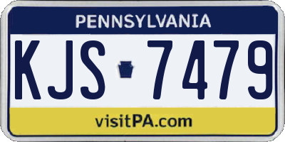 PA license plate KJS7479